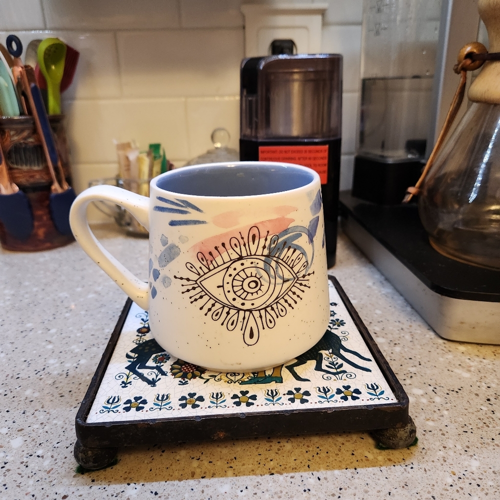 NWOT Stay Wild Moon Child Evil Eye Ceramic Coffee Tea Mug Drinkware Gift